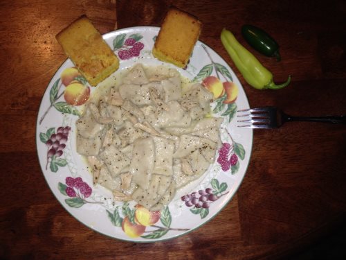 finished chicken dinner