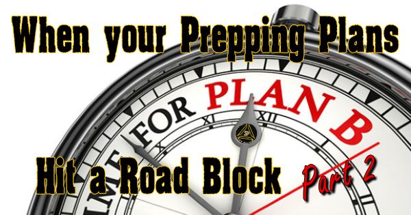 When your Prepping Plans Hit a Road Block Part 2